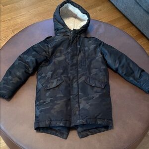 Appaman Black Camouflage Puffer Jacket